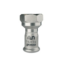 BENKAN Straight Adaptor with BSP tapered thread (Female)  BENKAN Straight Adaptor with BSP tapered thread (Female)